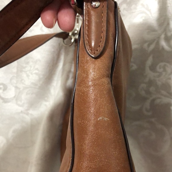 Coach Chelsea Leather Chestnut Shoulder Crossbody Bag.  Great Used Condition. - Picture 13 of 16